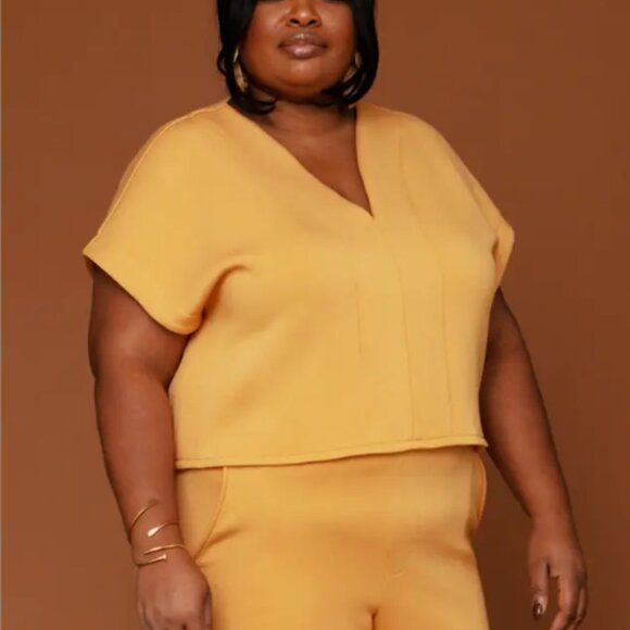Leze The Label x Hayet Rida Afua Reversible Top in Honey - Picture 1 of 10